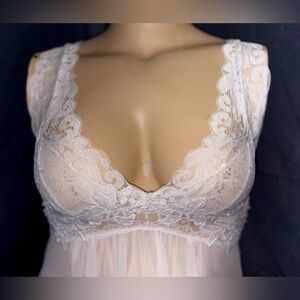 Delicate Lace Chemise in White